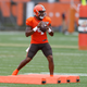 Cleveland Browns quarterback Deshaun Watson takes part in drills during the NFL football team’s training camp, Tuesday, Aug. 9, 2022, in Berea, Ohio.